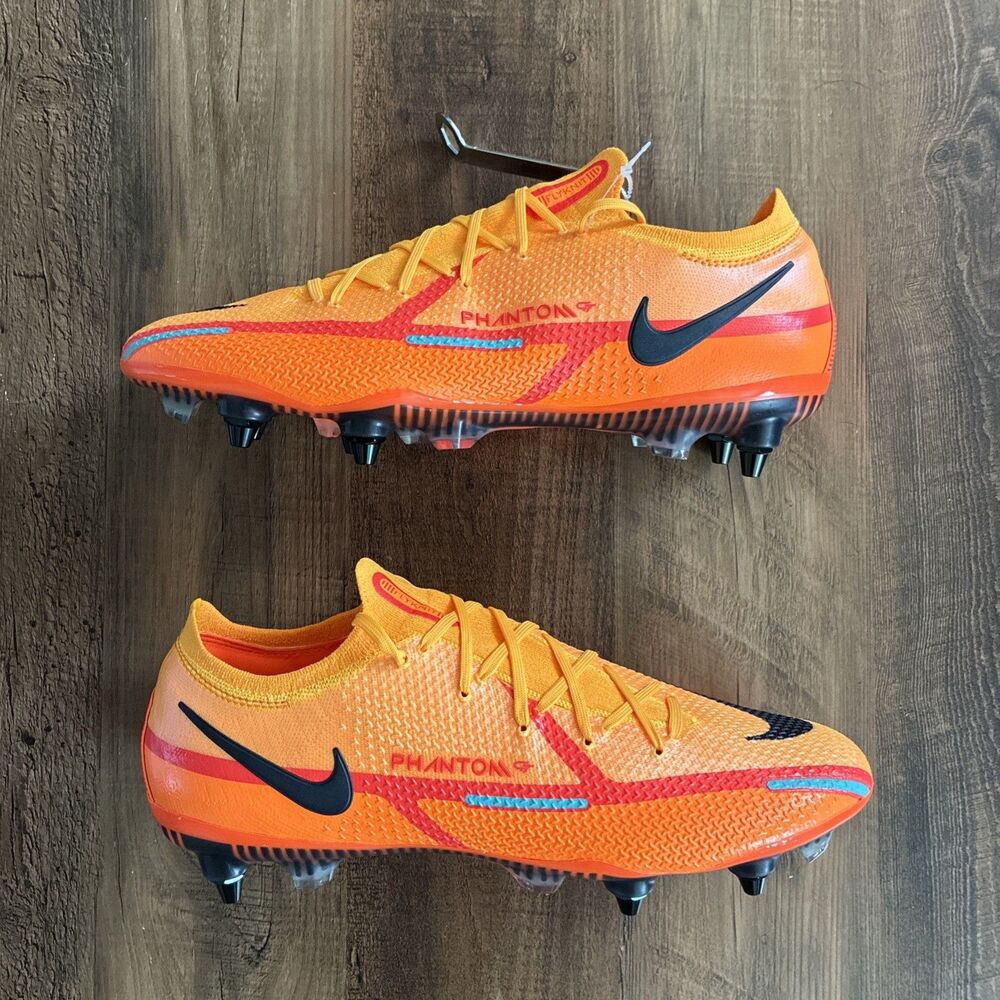 Nike Phantom GT2 Elite SG-Pro AC Men 10.5 Orange Soccer Cleats DC0753-809